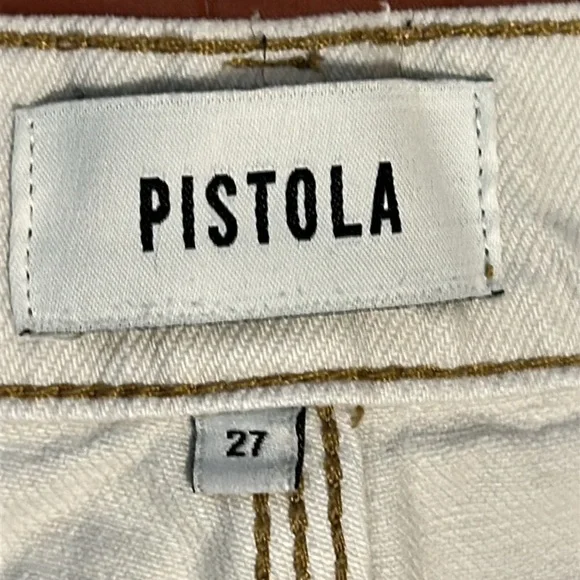 Pistola Revolve Cassie Crop Jeans in Adobe Cream Womens Size 27 - Picture 4 of 16